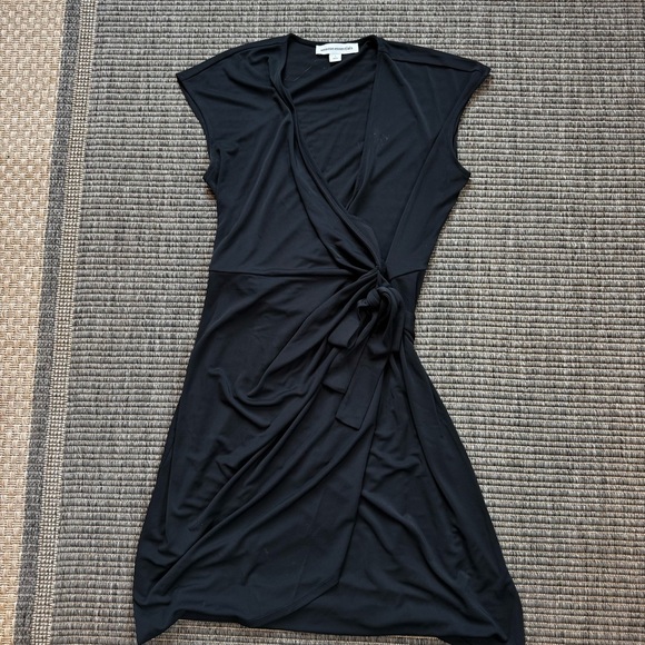 Amazon Essentials Black Wrap  Dress - Picture 1 of 3